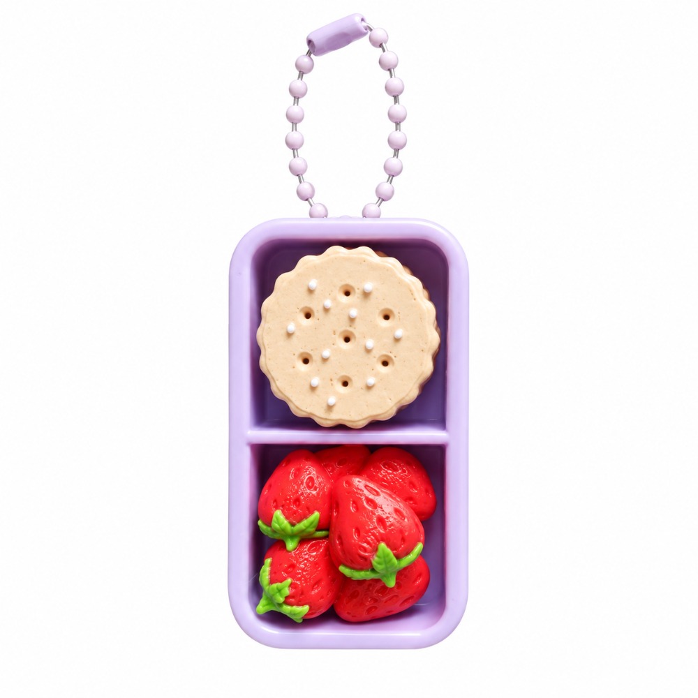 Zinc Food Snacks - Gifts Plastic Imitation Sushi Clicker Keychain