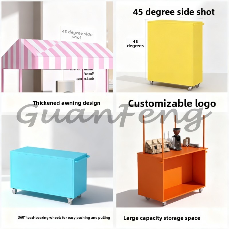 Snacks Food Stall - Mobile Food Cart, Portable Snack Serving