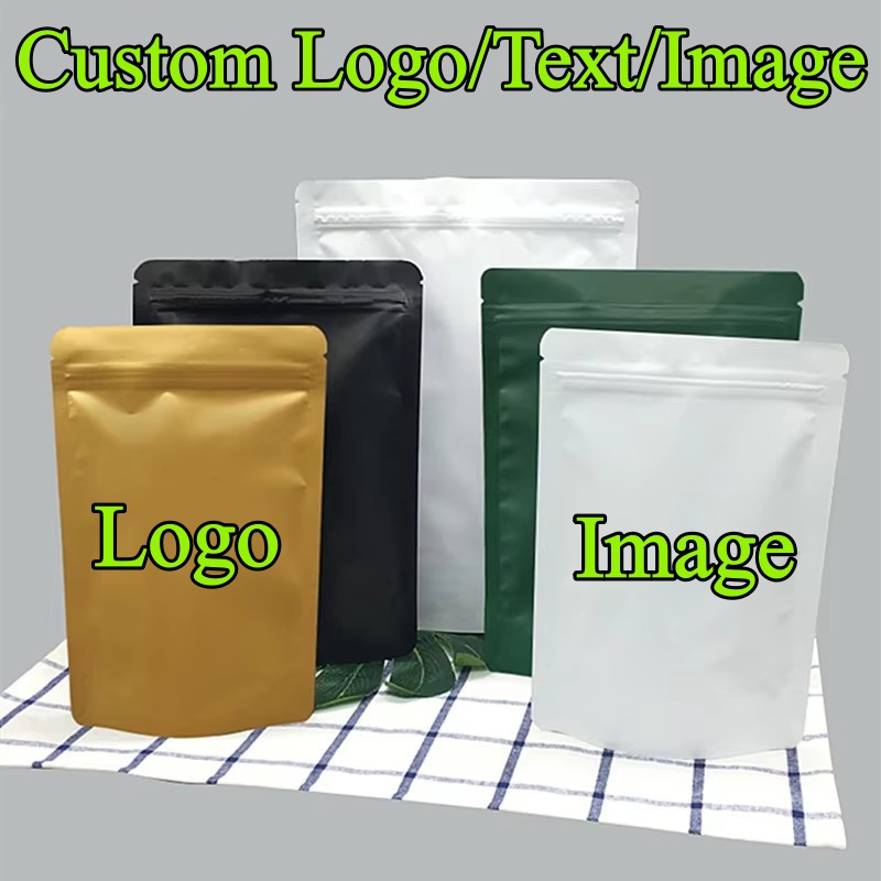 Food Like Snacks - 100PCS Stand Up Matte Aluminum Foil
