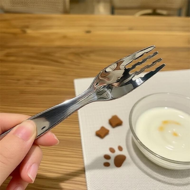 Food Snacks Ideas - Compact Stainless Spoon And Fork Set