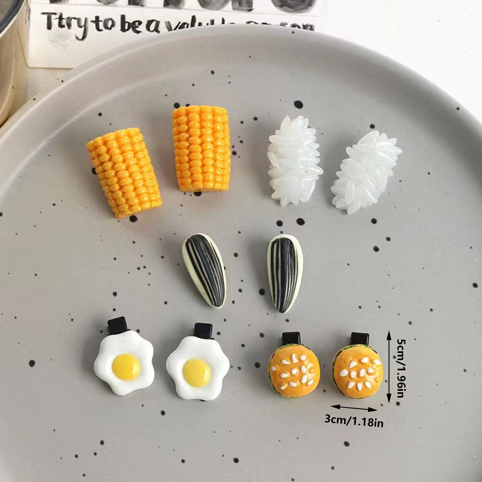 Mini Food Hair Clips Set Reali - đánh giá và giá Food Like Snacks