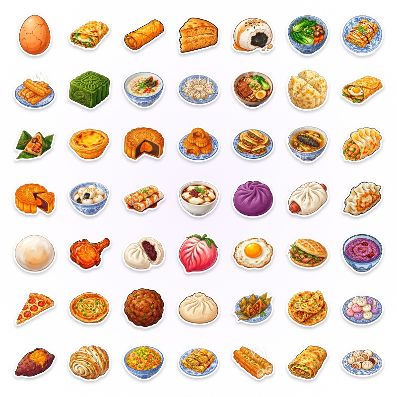 50pcs Chinese Food Diary, Non- - đánh giá và giá Food Like Snacks