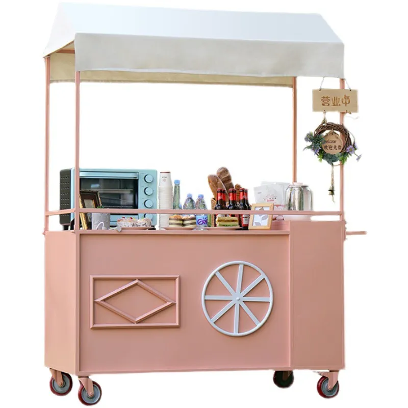 Mobile Hand Push Snack Cart Ou - đánh giá và giá Snacks Food Stall