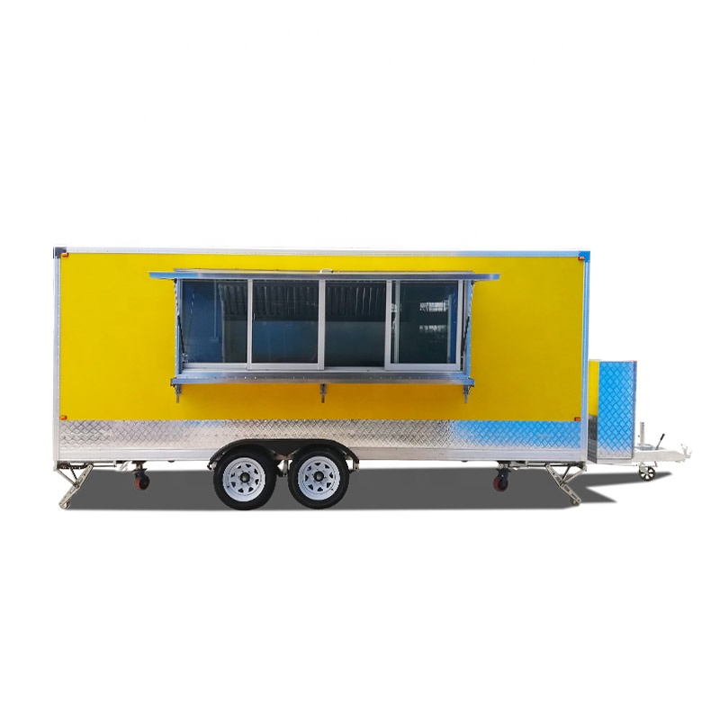 Square Type Food Trailer Custo - đánh giá và giá Food Energy Snacks
