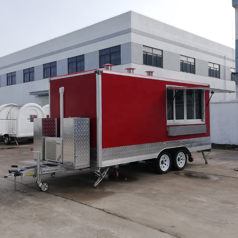 Square Type Food Trailer Custo - đánh giá và giá Food Energy Snacks