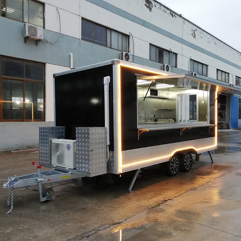 Square Type Food Trailer Custo - đánh giá và giá Food Energy Snacks