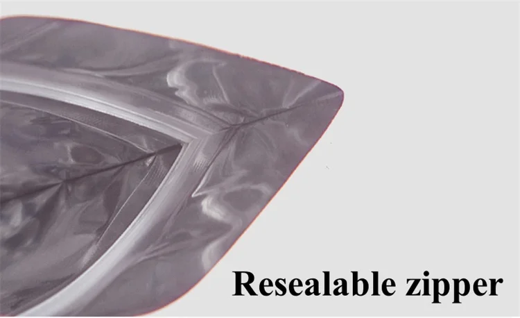 Flat Resealable Aluminum Foil  - đánh giá và giá Food Snacks Logos
