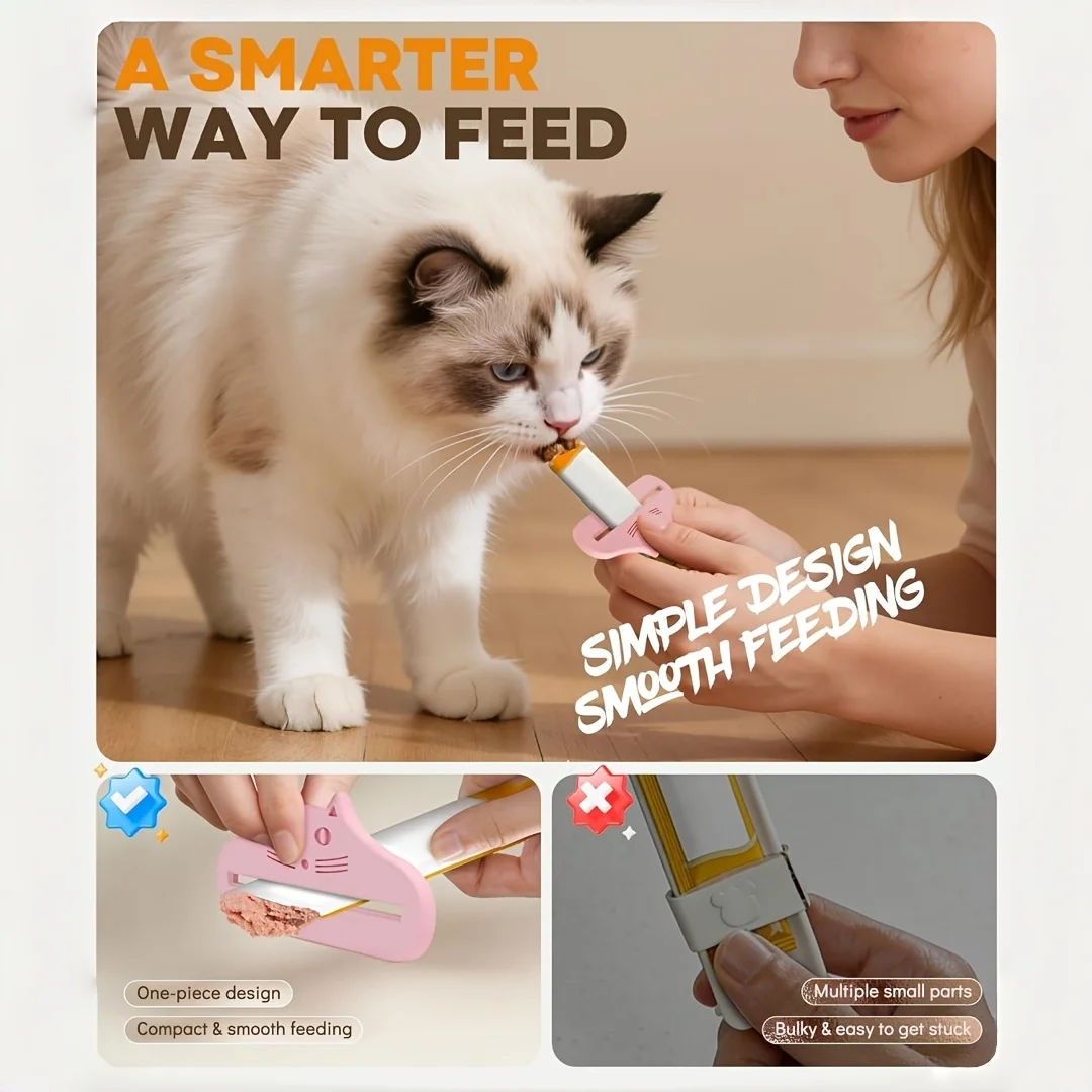 3Pcs Easy Use Cat Food Spoon S - đánh giá và giá Food Snacks Easy