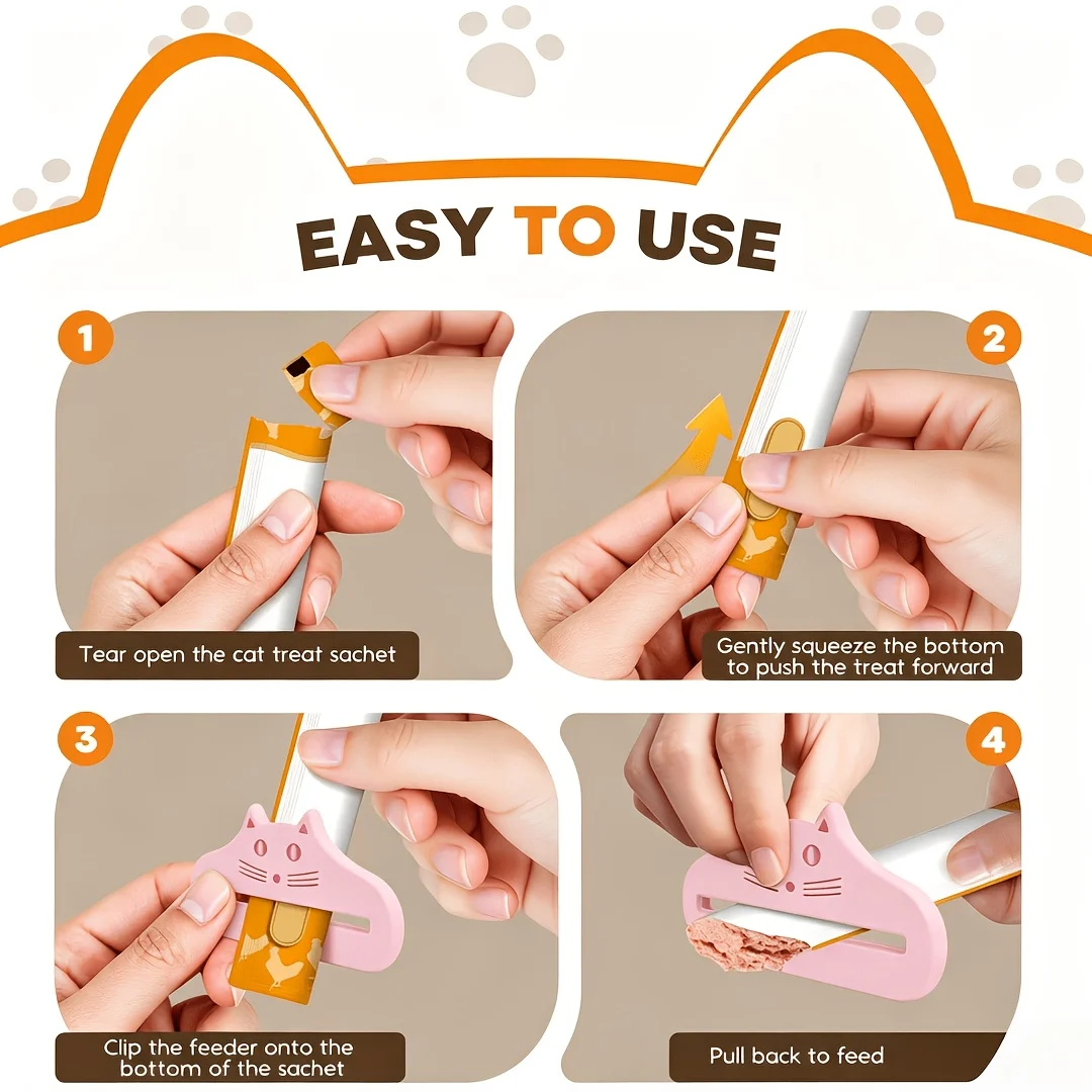 3Pcs Easy Use Cat Food Spoon S - đánh giá và giá Food Snacks Easy