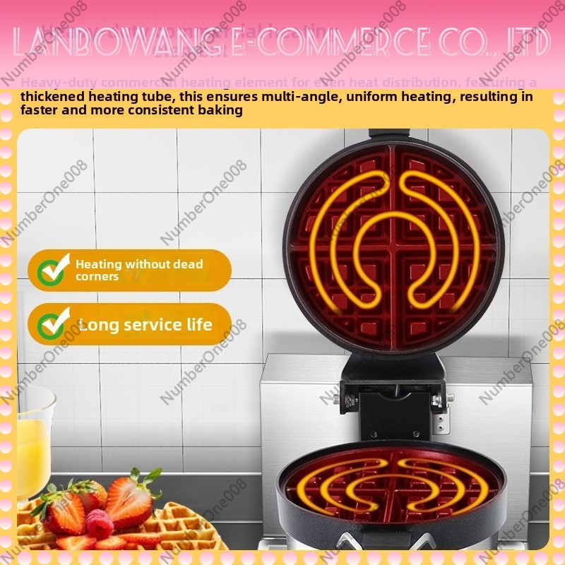 Rotating Waffle Maker Griddle  - đánh giá và giá Snacks Food Stall