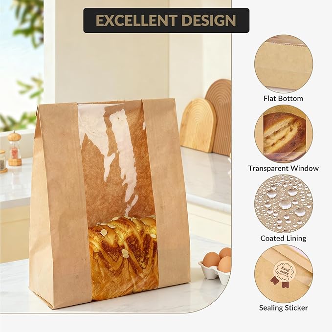 250 Pack Bread Bags for Homema - đánh giá và giá Food Xxl