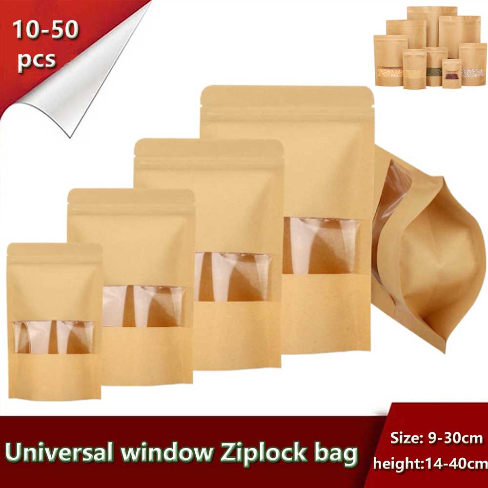10-50pcs Upright Seal Bone Zip - đánh giá và giá Food Like Snacks