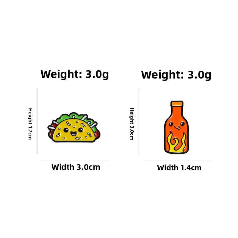 Cartoon Taco Chili Sauce Ename - đánh giá và giá Zinc Food Snacks