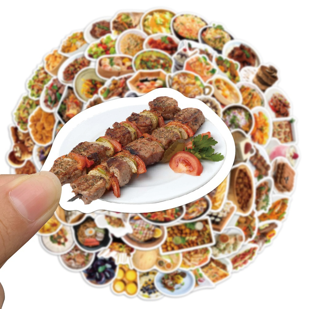 10/30/50PCS Cartoon Chinese Fo - đánh giá và giá Food Like Snacks