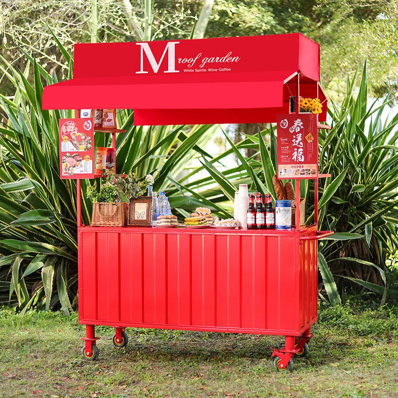 Wrought Iron Food Cart Outdoor - đánh giá và giá Snacks Food Stall