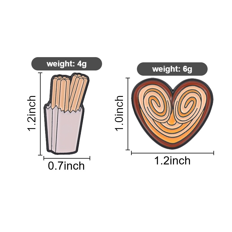 Funny Snack Enamel Pin, Churro - đánh giá và giá Zinc Food Snacks