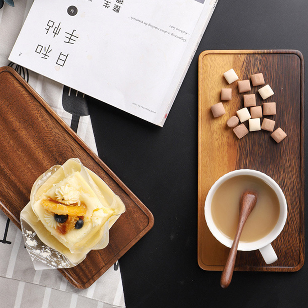 Walnut Wood Fruit Tray Natural - đánh giá và giá Food Snacks Easy